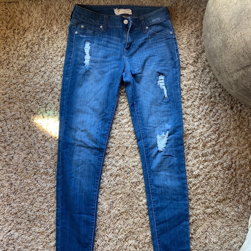 Altar’d State Ripped Blue Jeans - Picture 10 of 10